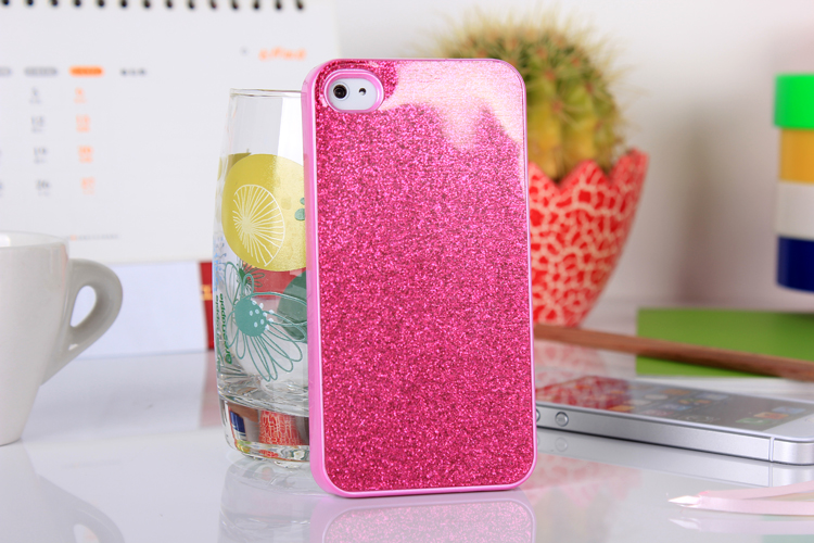 iPhone4 4S glitter case - pink